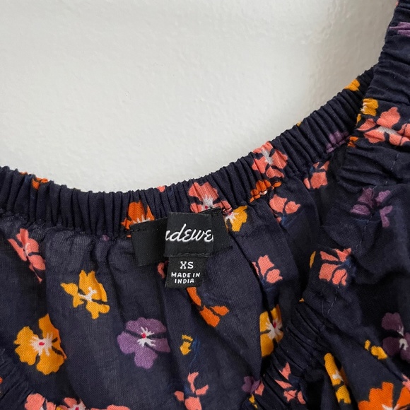 Madewell | Smocked-Waist Crop Top in Aloha Floral - Picture 3 of 8